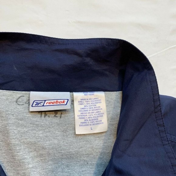 Reebok Windbreaker Jacket Mens Large Jersey Lined Full Zip Athletic Outdoor Golf - Picture 5 of 12